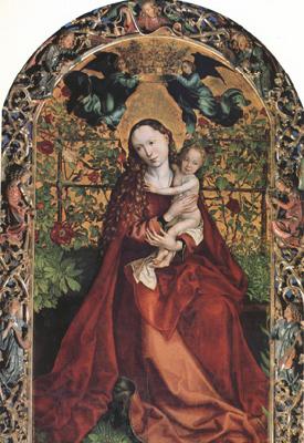 Martin Schongauer The Madonna of the Rose Garden (nn03) Germany oil painting art